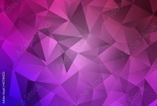 Light Purple, Pink vector shining triangular layout.