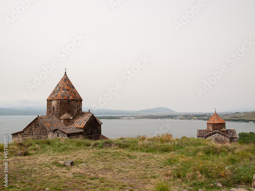 Surp Astvatsatsin church in foreground and Arakelots church in backgraound photo