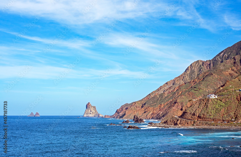 Fototapeta premium Coastline in Benijo, Anaga, North Tenerife, Spain