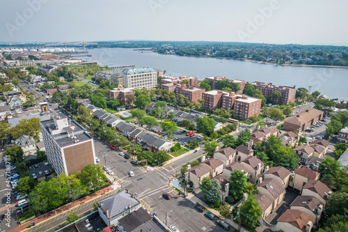 Aerial of Perth Amboy New Jersey 