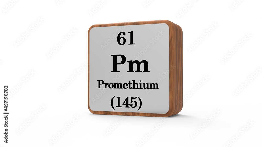 3d Promethium Element Sign. Stock image. 3d Promethium Element Sign. Stock image.