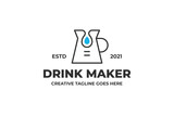 Drink Maker Coffee Shop Logo