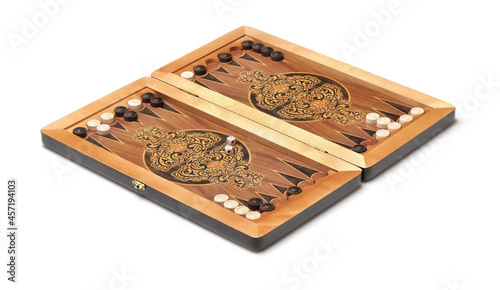 Backgammon board game photo