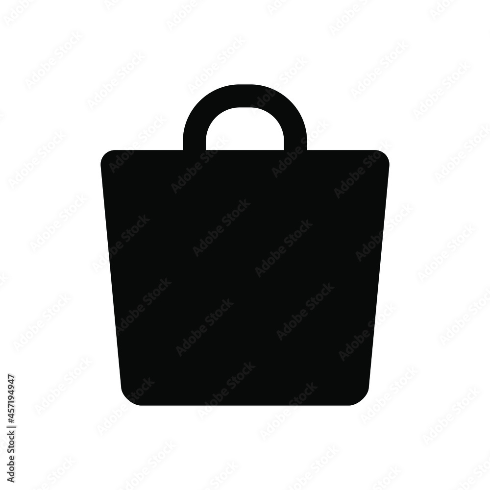 Bag icons. Bag icon isolated on white background, Bag icon flat design illustration. Bag icon simple sign. Shopping Bag vector design for web icon, logo, sign, symbol, template
