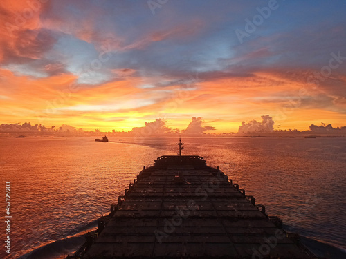 sunset on the pier