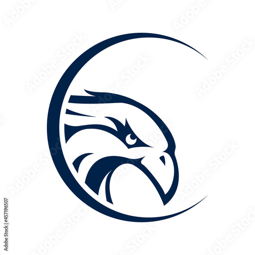 Eagle icon logo company. isolated on white background.