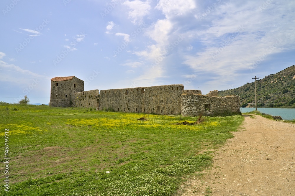 Triangular Venetian castle as part of Butrint