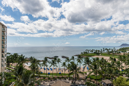Scenic panoramic west Oahu vista, Hawaii © Alex Krassel