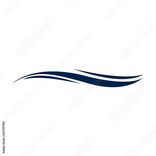 River icon logo company. isolated on white background.