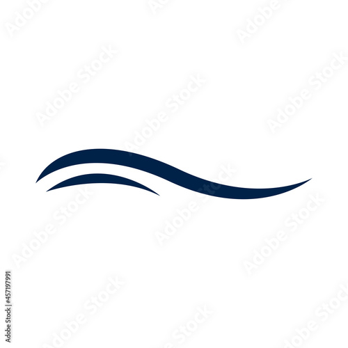 River icon logo company. isolated on white background.
