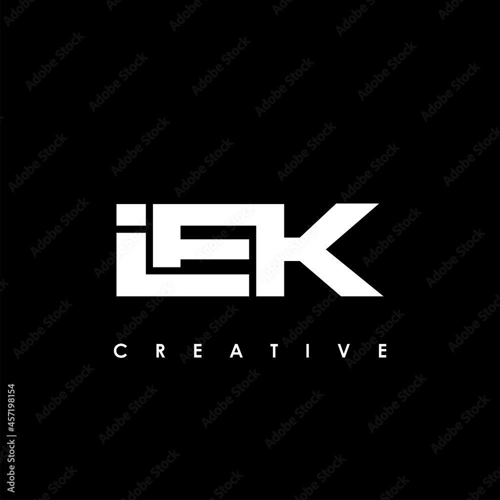 IEK Letter Initial Logo Design Template Vector Illustration IEK Letter Initial Logo Design Template Vector Illustration