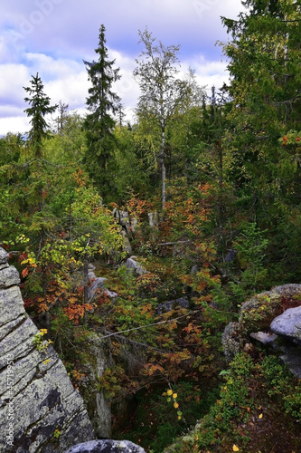 Rocks at the top of the Rudyansky Spoi ridge form a mysterious place - Kamenny Gorod photo