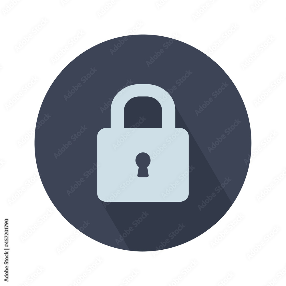 Lock icon in trendy flat style isolated on grey background. Security symbol for your web site design, logo, app, UI. Vector illustration. Lock icon in trendy flat style isolated on grey background. Security symbol for your web site design, logo, app, UI. Vector illustration.
