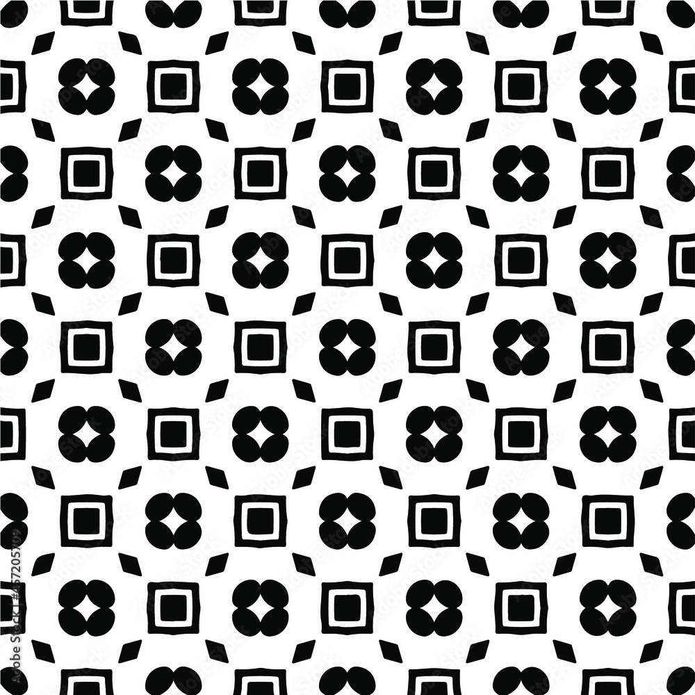 Seamless vector pattern in geometric ornamental style. Black ornament. Seamless vector pattern in geometric ornamental style. Black ornament.