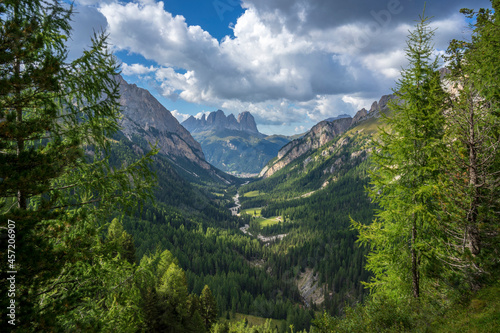View of the Val Contrin valley. Dolomites. South Tyrol. Italy.
