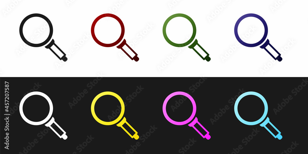 Set Frying pan icon isolated on black and white background. Fry or roast food symbol. Vector Set Frying pan icon isolated on black and white background. Fry or roast food symbol. Vector