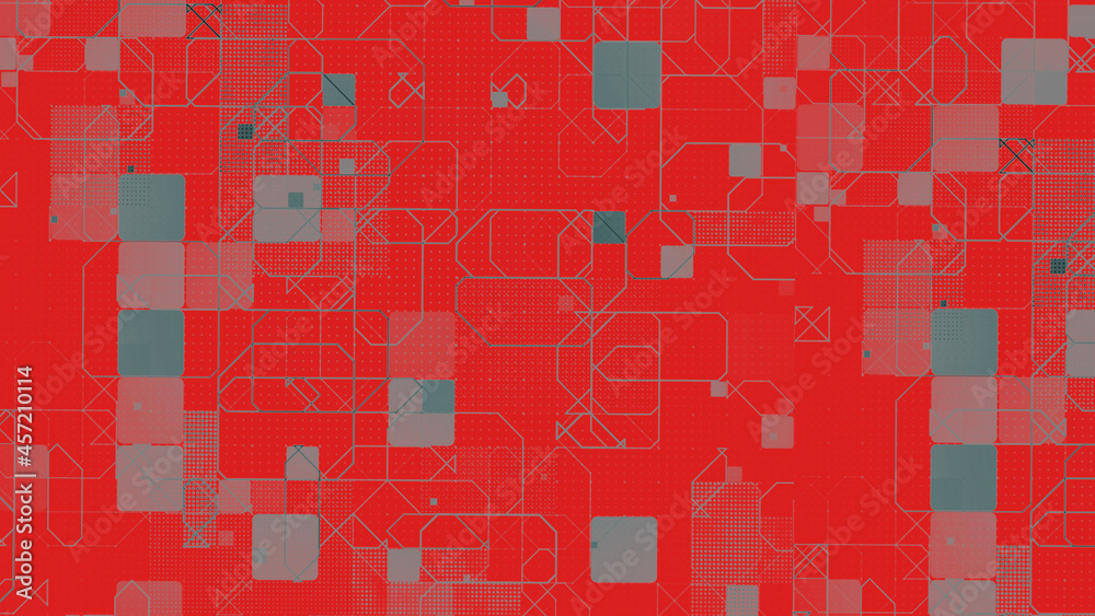 Abstract Red Boxes Texture Background