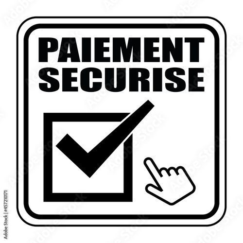 Logo paiement sécurisé.