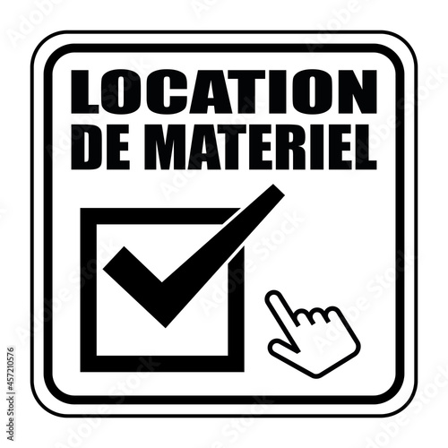 Logo location de matériel.