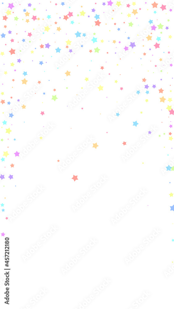 Festive ideal confetti. Celebration stars. Colorfu