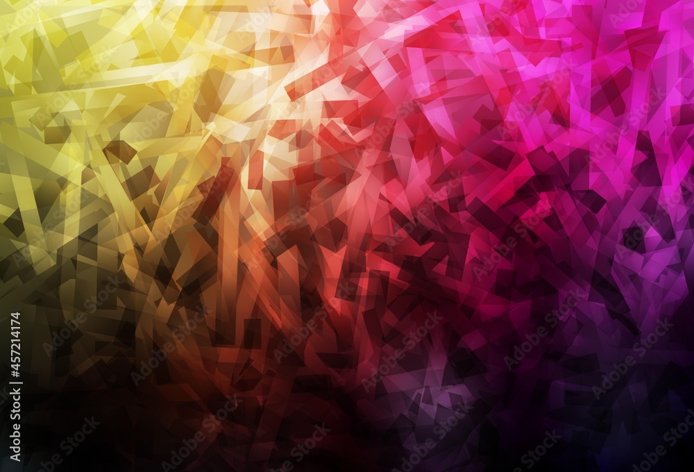 Dark Pink, Yellow vector layout with flat lines. Dark Pink, Yellow vector layout with flat lines.