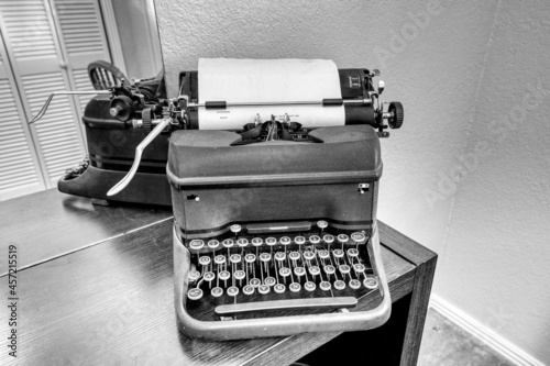 Old Typewriter in black and white