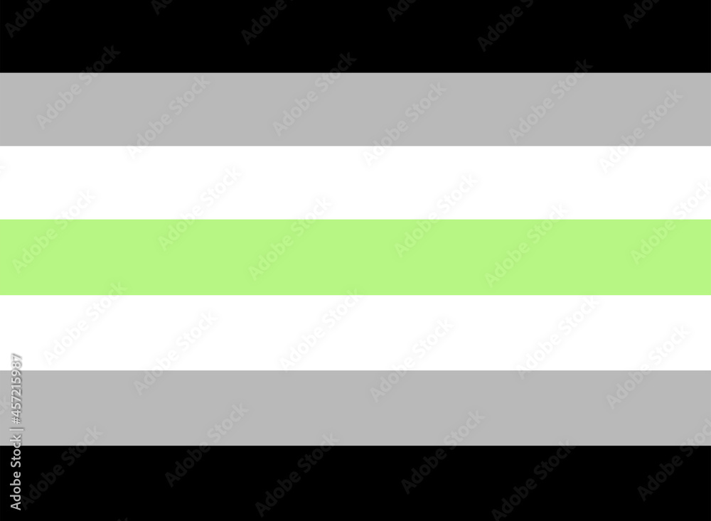 LGBTQ + Agender Flag for the rights of pride and sexuality Vector LGBTQ + Agender Flag for the rights of pride and sexuality Vector