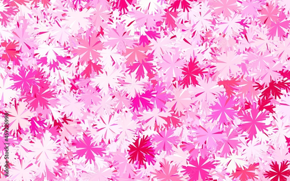 Light Pink vector elegant wallpaper with trees, branches.