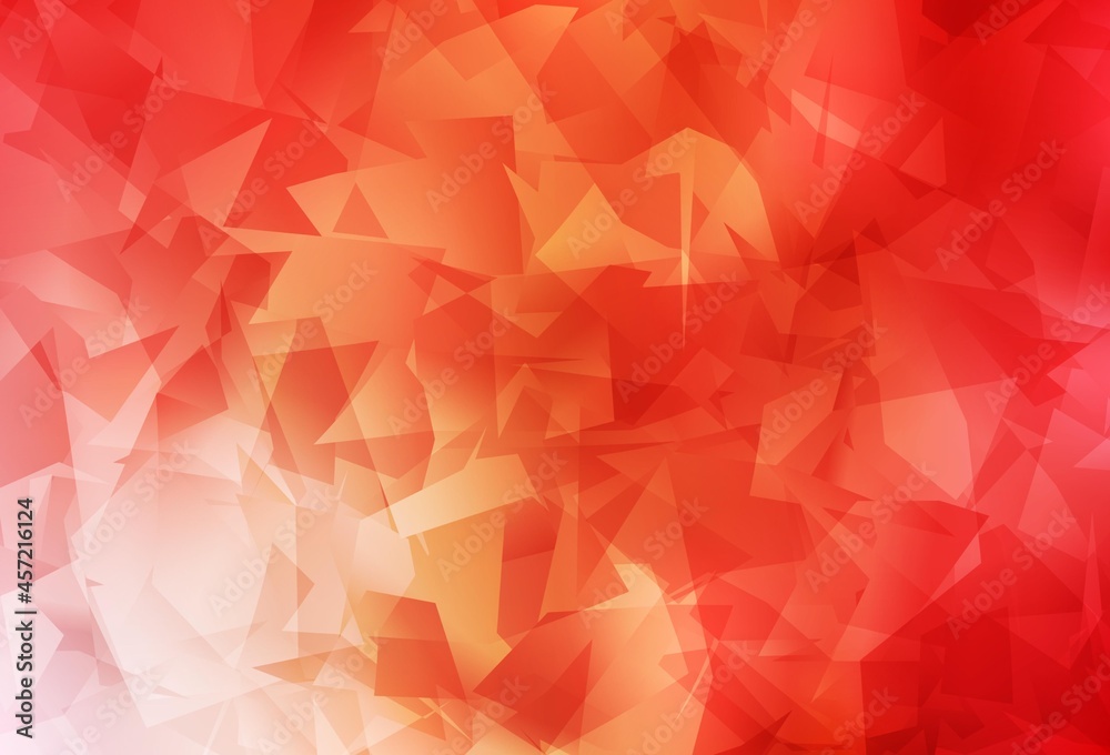 Light Red, Yellow vector abstract mosaic pattern. Light Red, Yellow vector abstract mosaic pattern.