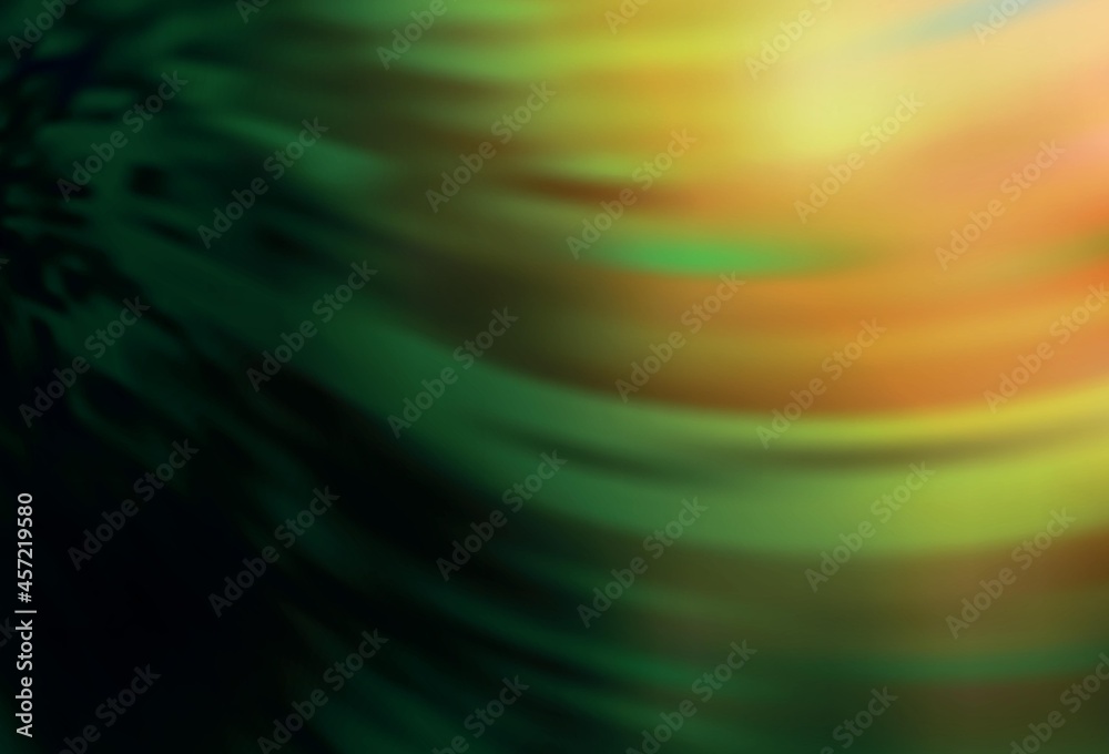 Dark Green, Red vector blurred bright pattern. Dark Green, Red vector blurred bright pattern.