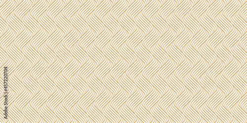  Abstract background geometric pattern with gold waves lines endless stylish texture