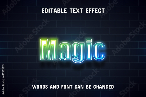 Magic text - neon style text effect