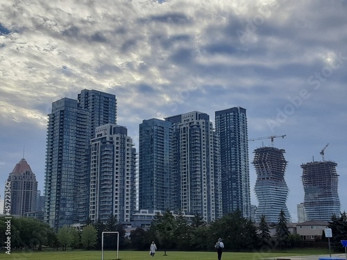 downtown city