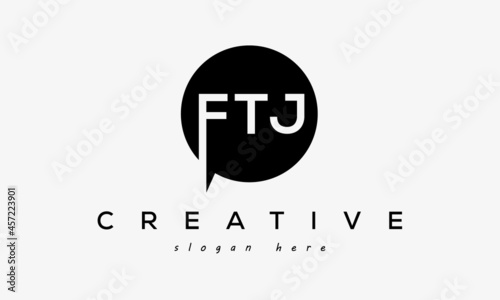 FTJ creative circle letters logo design victor	
 photo