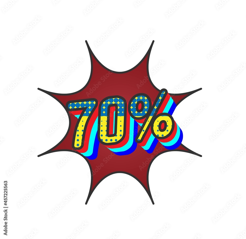 percentage discount sale 70 percent  illustration vector suitable for shop market and etc.jpg