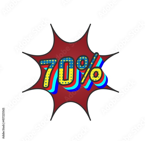 percentage discount sale 70 percent illustration vector suitable for shop market and etc.jpg