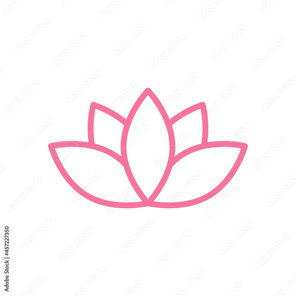 Lotus icon design template illustration isolated Lotus icon design template illustration isolated