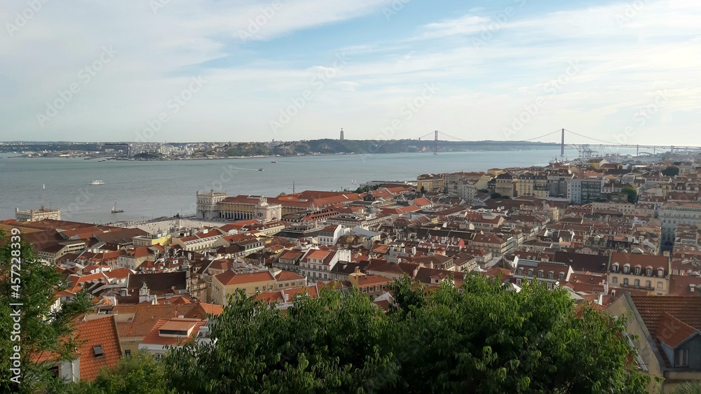 panorama of lisbon city portugal 