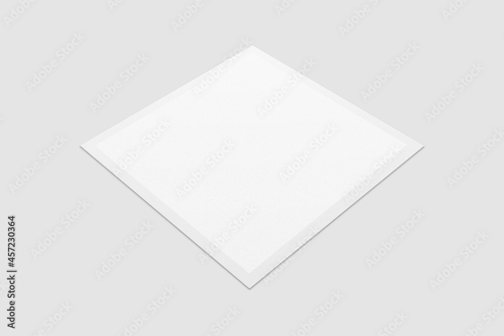 Blank Polaroid For Photo Frame Mockup. 3D Render. Blank Polaroid For Photo Frame Mockup. 3D Render.