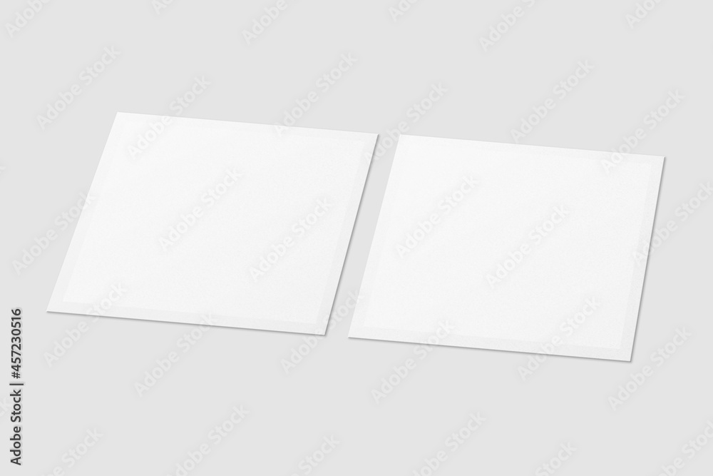 Blank Polaroid For Photo Frame Mockup. 3D Render. Blank Polaroid For Photo Frame Mockup. 3D Render.