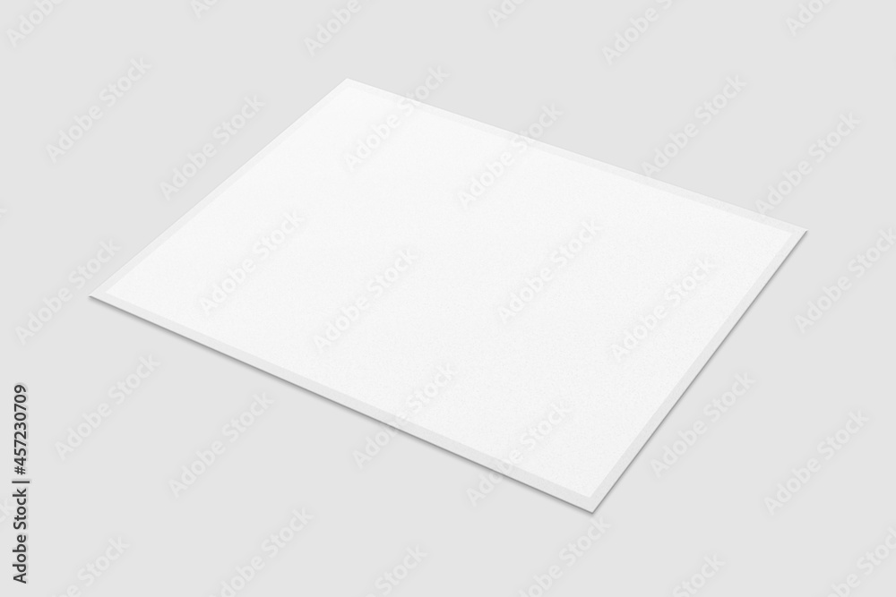 Blank Polaroid For Photo Frame Mockup. 3D Render. Blank Polaroid For Photo Frame Mockup. 3D Render.