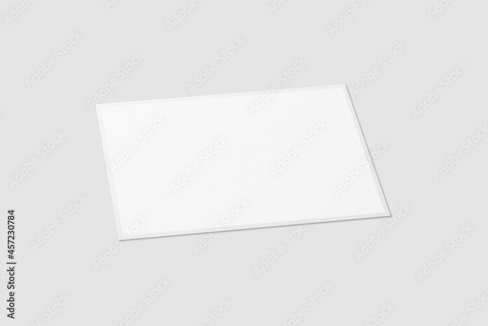 Blank Polaroid For Photo Frame Mockup. 3D Render. Blank Polaroid For Photo Frame Mockup. 3D Render.