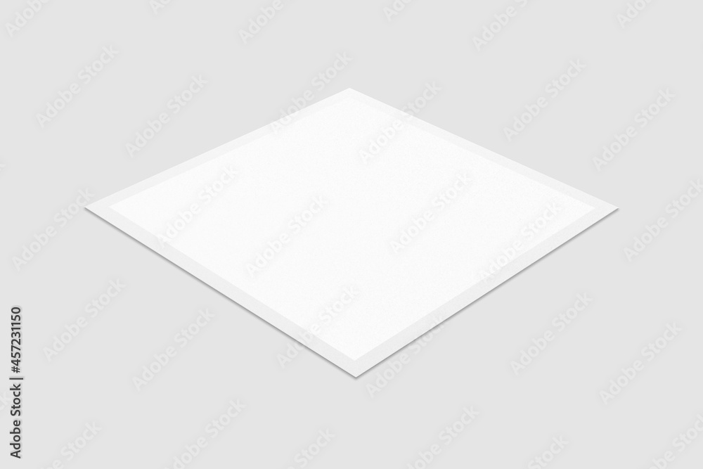 Blank Polaroid For Photo Frame Mockup. 3D Render. Blank Polaroid For Photo Frame Mockup. 3D Render.