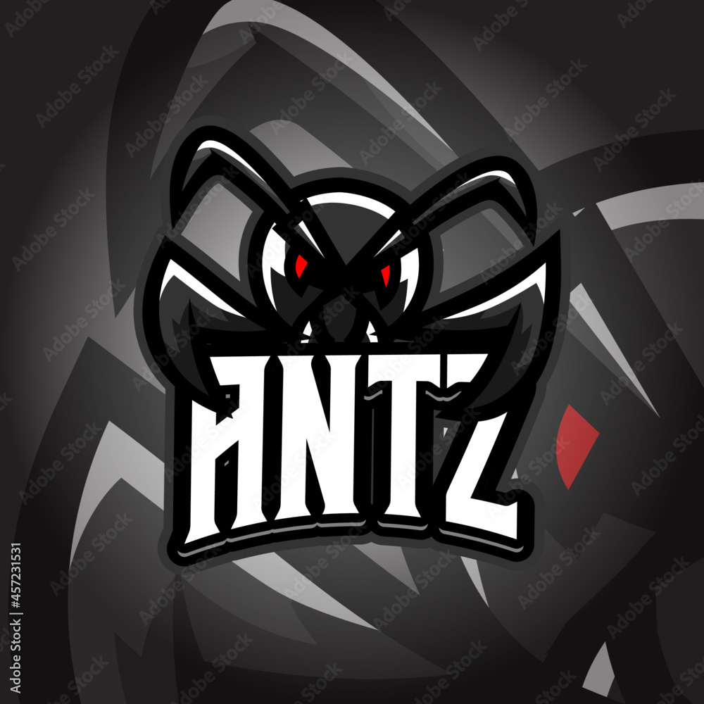 Antz Esport logo Stock Vector | Adobe Stock