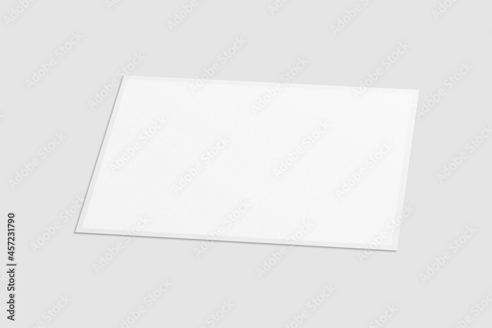 Blank Polaroid For Photo Frame Mockup. 3D Render. Blank Polaroid For Photo Frame Mockup. 3D Render.