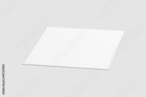 Blank Polaroid For Photo Frame Mockup. 3D Render.