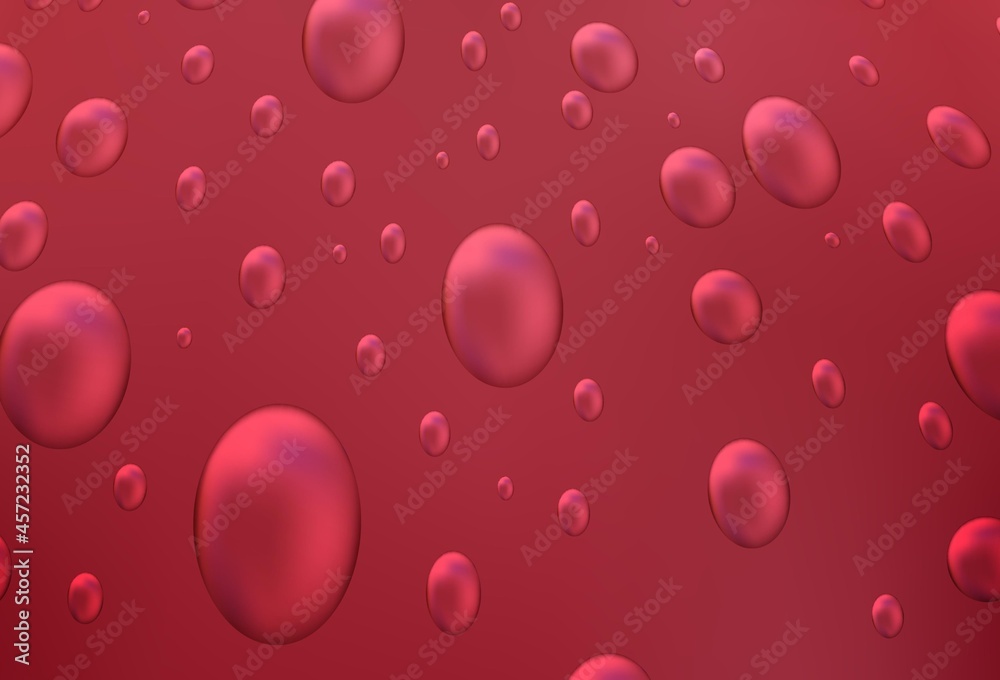 Light Red vector cover with spots.