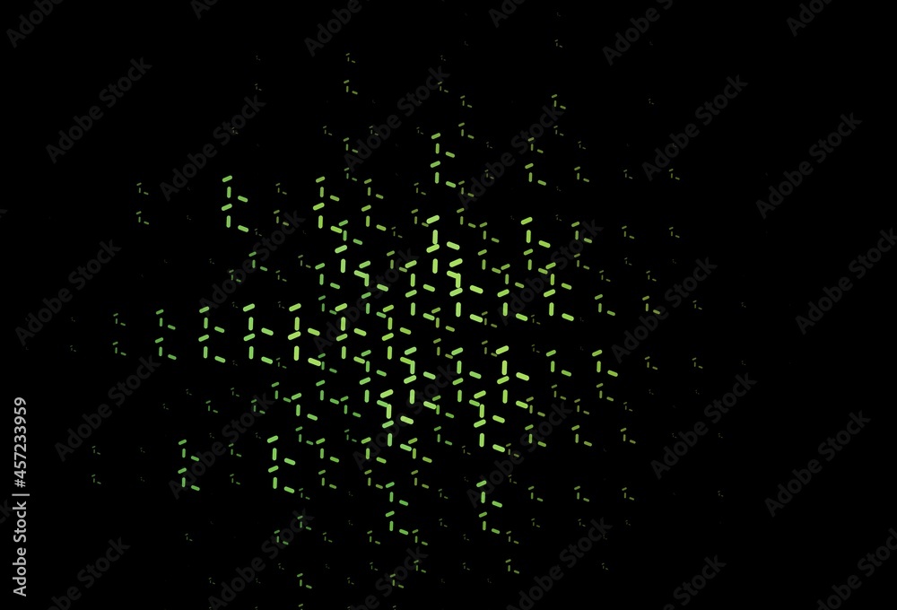 Dark Green vector layout with flat lines.