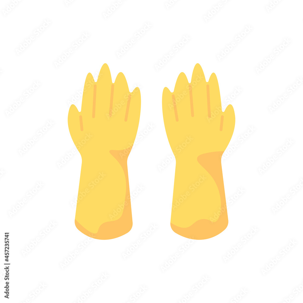 illustration of a safety glove. safety equipment. items to keep or protect hands to keep them safe from the threat of foreign objects or something. flat cartoon style. vector design illustration of a safety glove. safety equipment. items to keep or protect hands to keep them safe from the threat of foreign objects or something. flat cartoon style. vector design