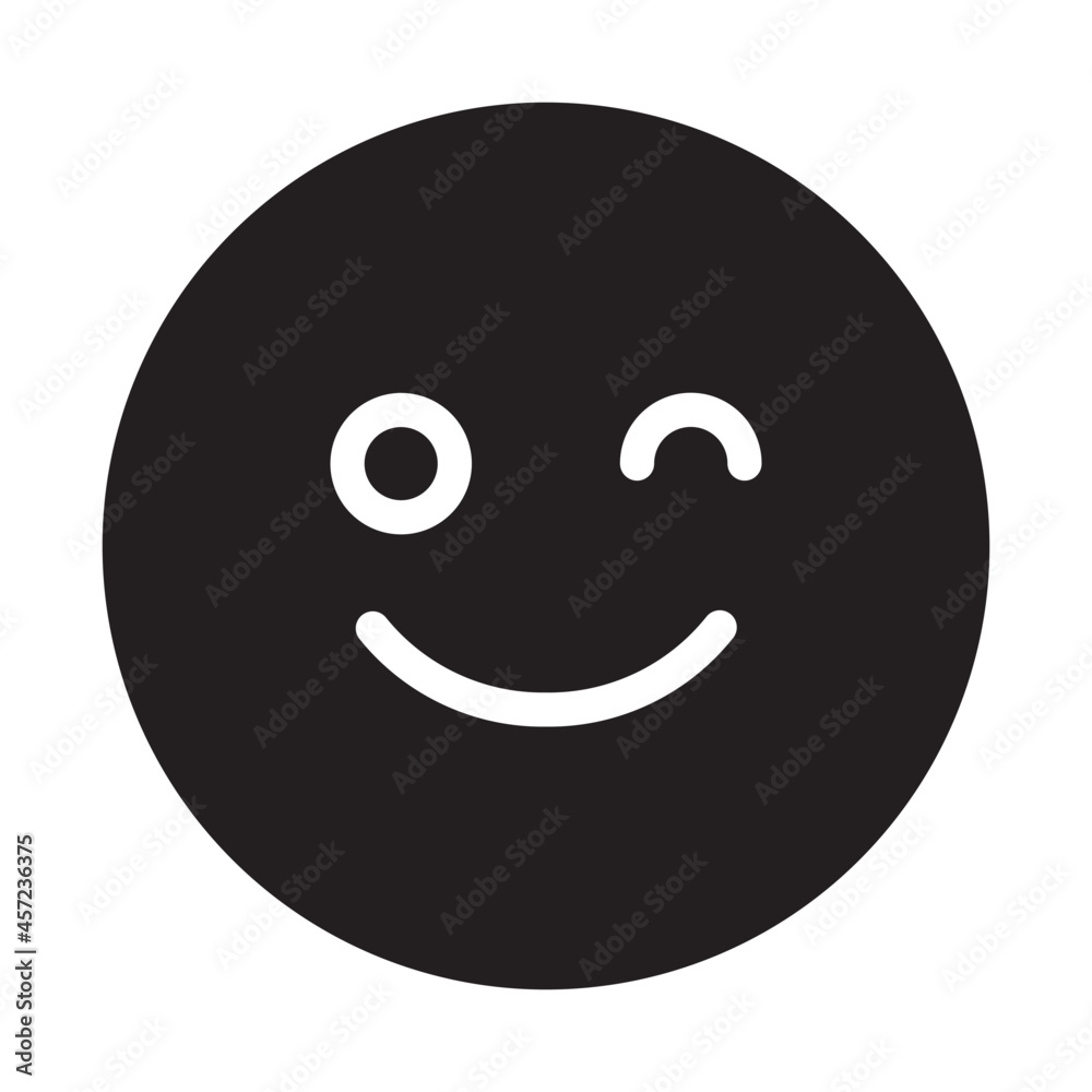 winking glyph icon winking glyph icon